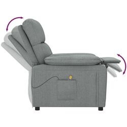 Fotoliu de masaj VidaXL 348288 (Dark Grey) Thumb