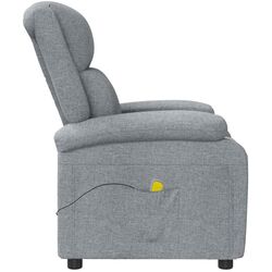 Fotoliu de masaj VidaXL 348447 (Light Grey) Thumb