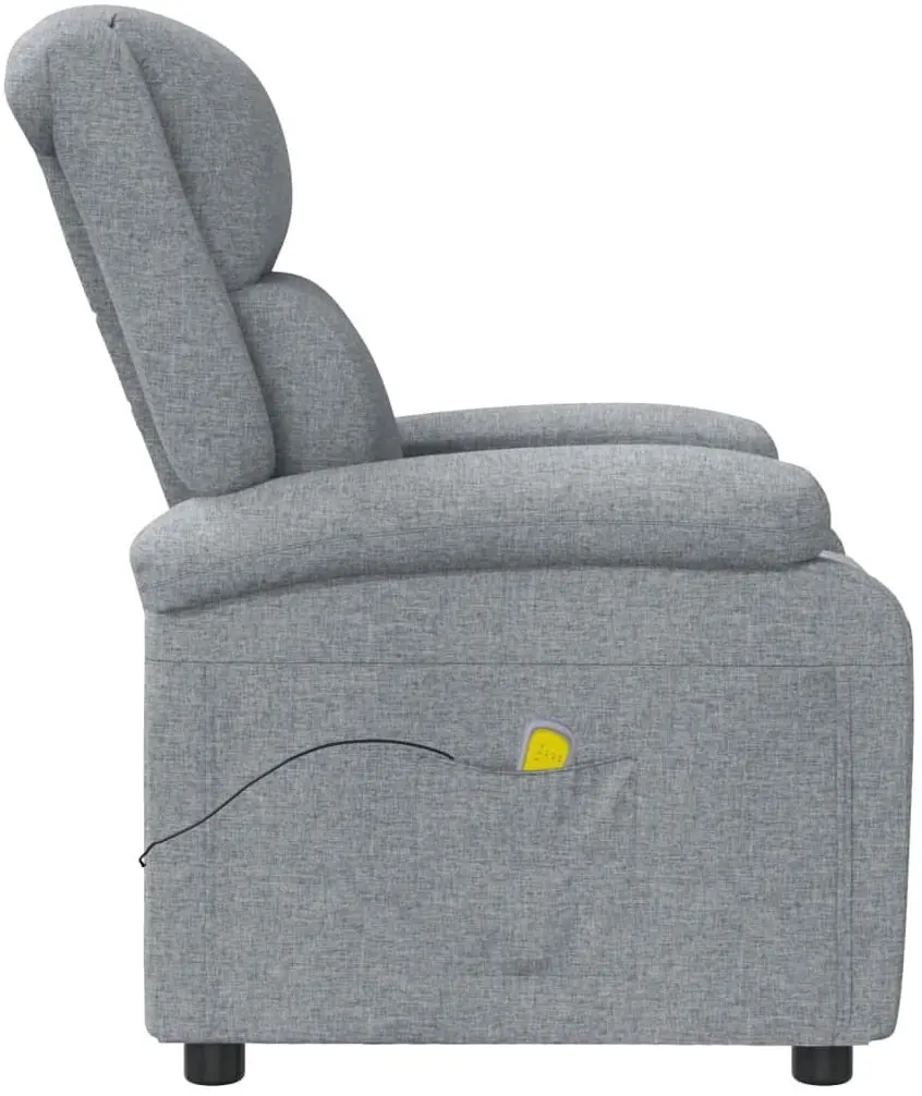 Fotoliu de masaj VidaXL 348447 (Light Grey) - 3