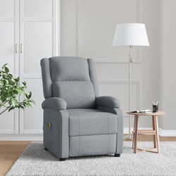 Fotoliu de masaj VidaXL 348447 (Light Grey)