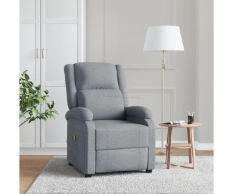 Fotoliu de masaj VidaXL 348447 (Light Grey)