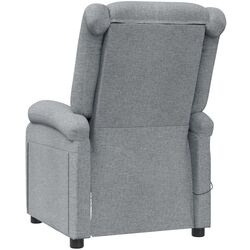 Fotoliu de masaj VidaXL 348447 (Light Grey) Thumb