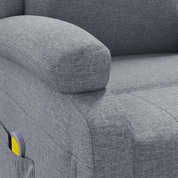 Fotoliu de masaj VidaXL 348447 (Light Grey) Thumb