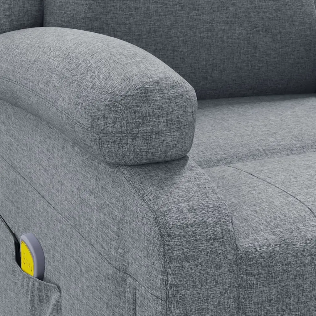 Fotoliu de masaj VidaXL 348447 (Light Grey) - 7