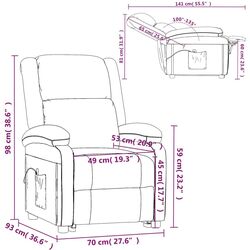 Массажное кресло VidaXL 348448 (Dark Grey) Thumb