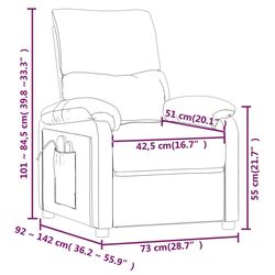 Fotoliu de masaj VidaXL 348469 (Light Grey) Thumb