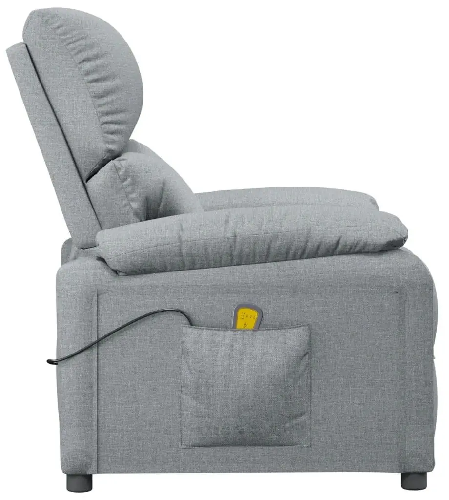 Fotoliu de masaj VidaXL 348469 (Light Grey)