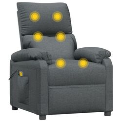 Fotoliu de masaj VidaXL 348470 (Dark Grey) Thumb