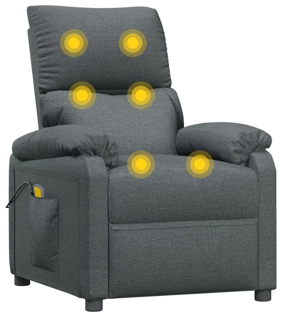Fotoliu de masaj VidaXL 348470 (Dark Grey)