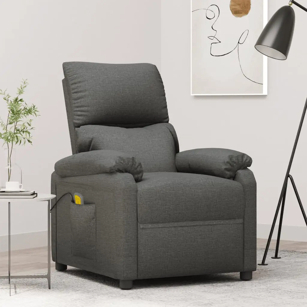 Fotoliu de masaj VidaXL 348470 (Dark Grey)