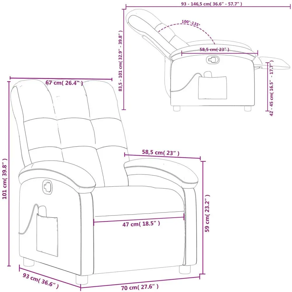Fotoliu de masaj VidaXL 371740 (Dark Grey)