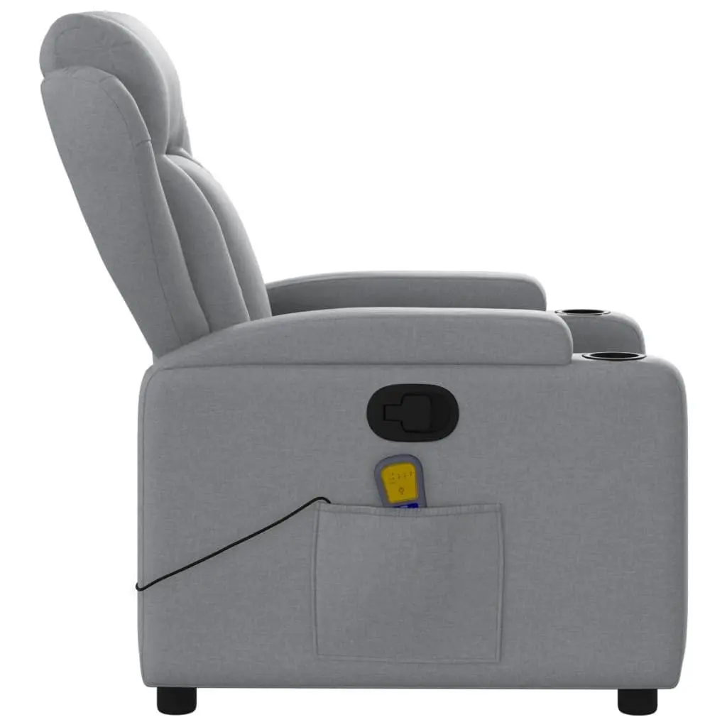 Fotoliu de masaj VidaXL 372415 (Light Grey)