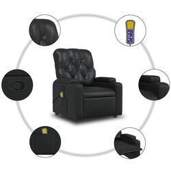 Массажное кресло VidaXL 372510 (Black) Thumb