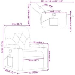 Массажное кресло VidaXL 372510 (Black) Thumb