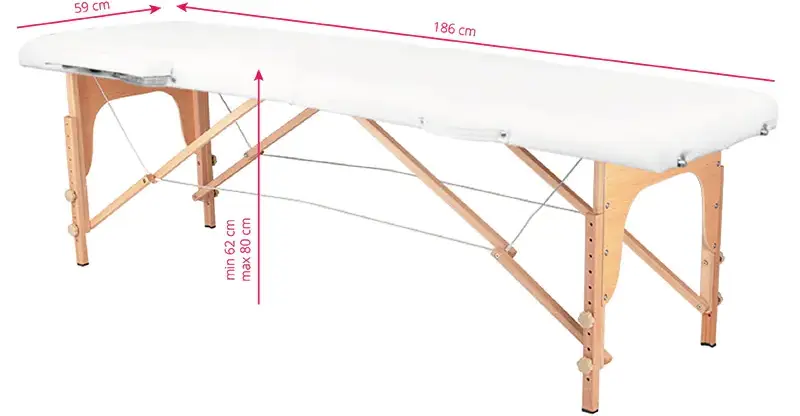 Masa pentru masaj ActivFizjo 126965 (White/Wood) - 7