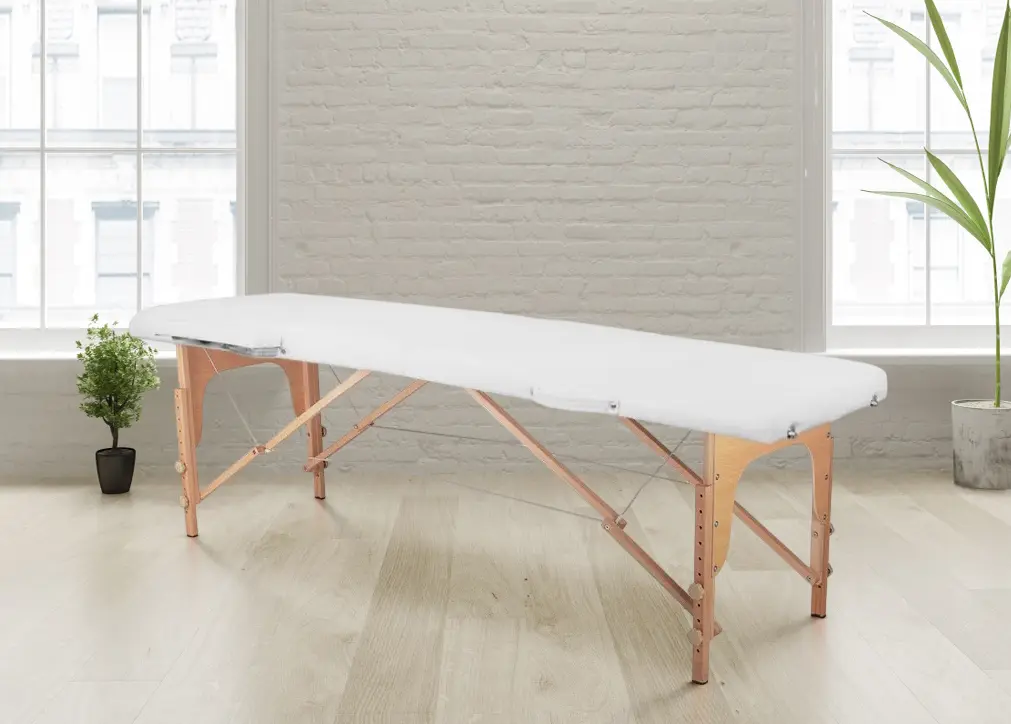 Masa pentru masaj ActivFizjo 126965 (White/Wood)