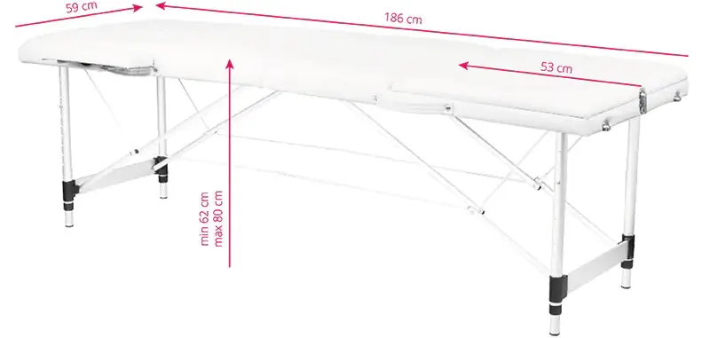 Masa pentru masaj ActivFizjo 126968 (White)