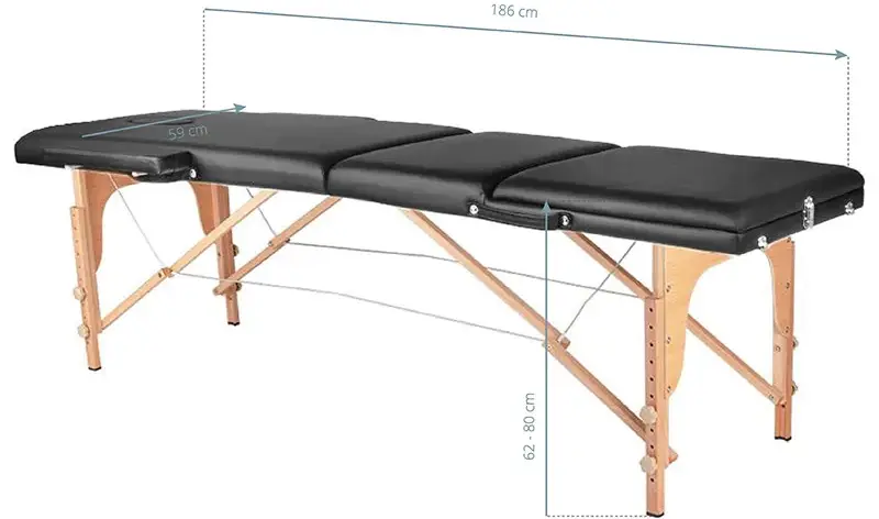 Массажный стол ActivFizjo 132194 (Black/Wood) - 7