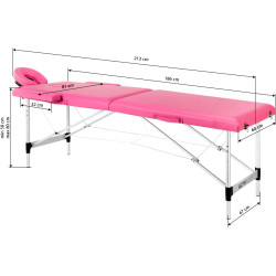 Masa pentru masaj ActivFizjo Comfort 147198 (Pink) Thumb