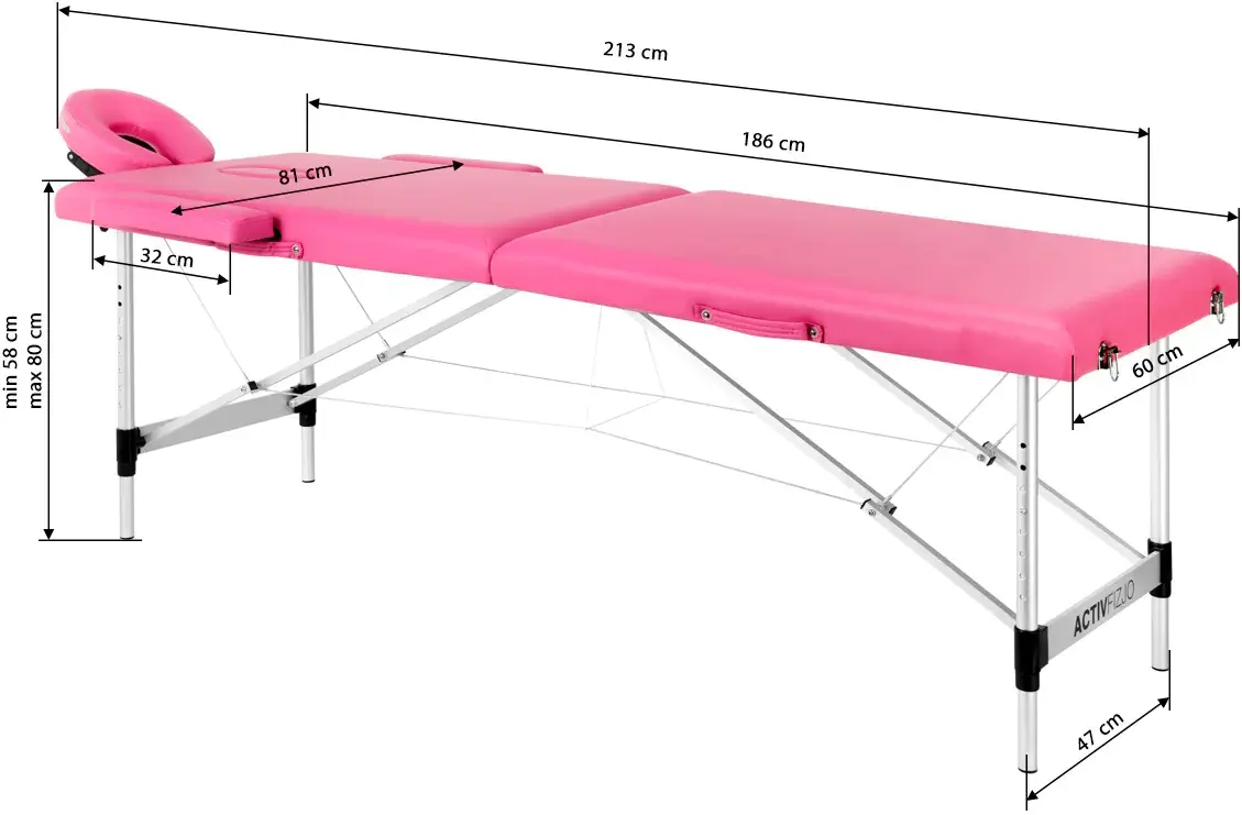 Masa pentru masaj ActivFizjo Comfort 147198 (Pink)