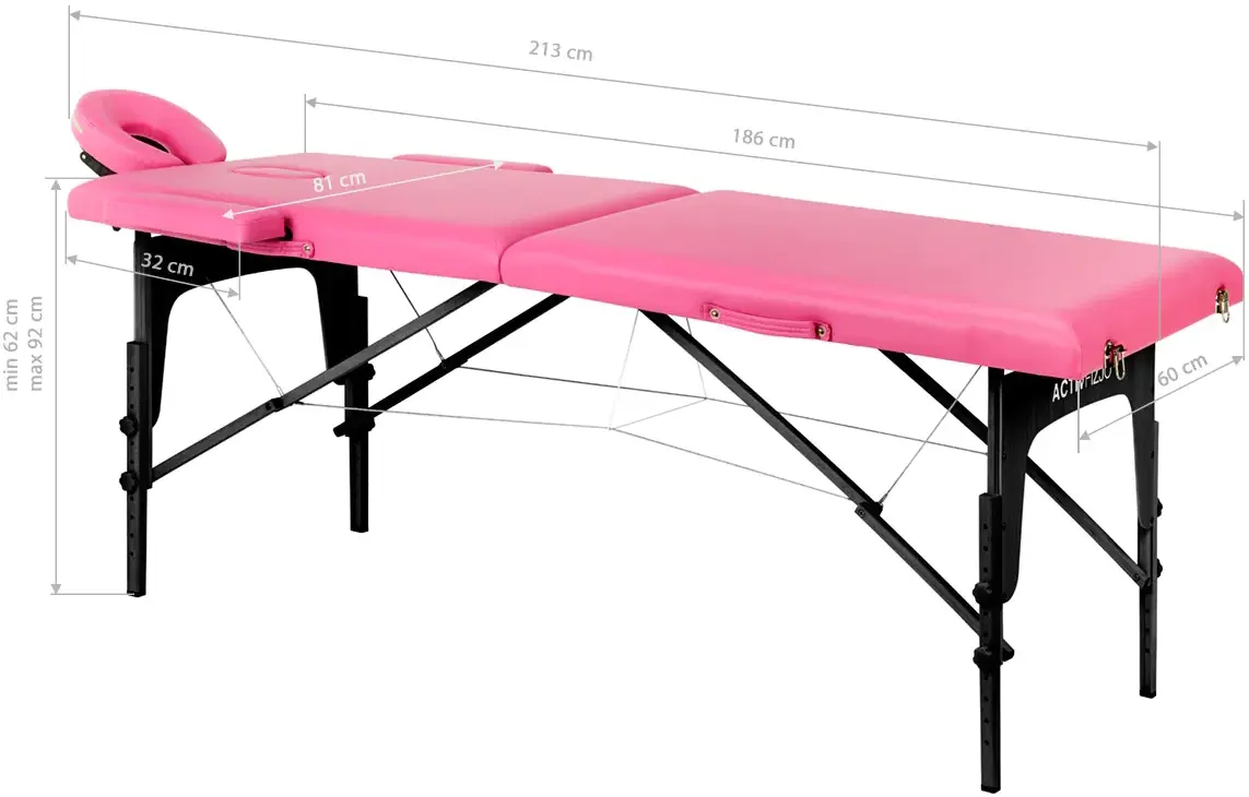 Массажный стол ActivFizjo Comfort 147201 (Pink/Black)