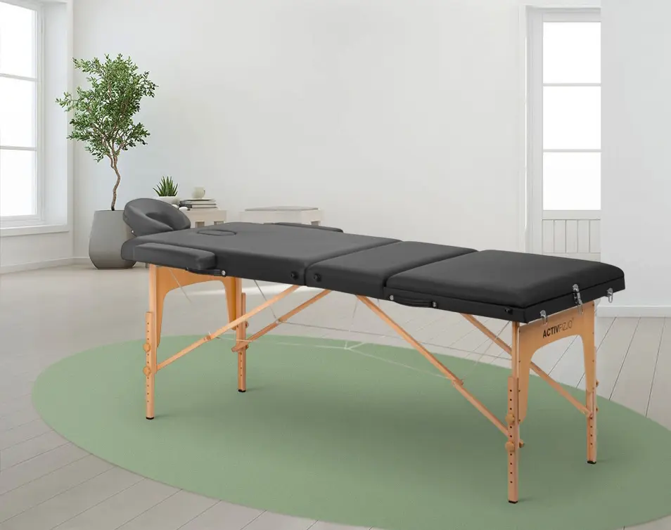 Массажный стол ActivFizjo Lux 144003 (Black/Wood)