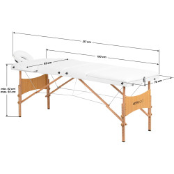 Массажный стол ActivFizjo Lux 144004 (White/Wood) Thumb