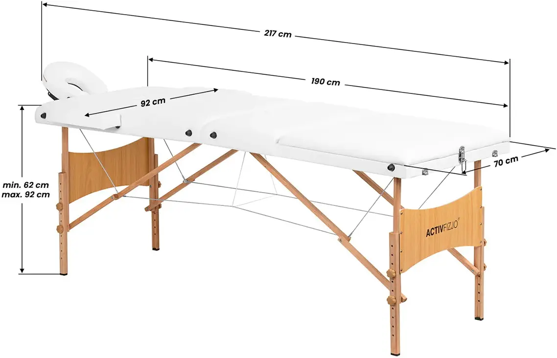 Массажный стол ActivFizjo Lux 144004 (White/Wood) - 10