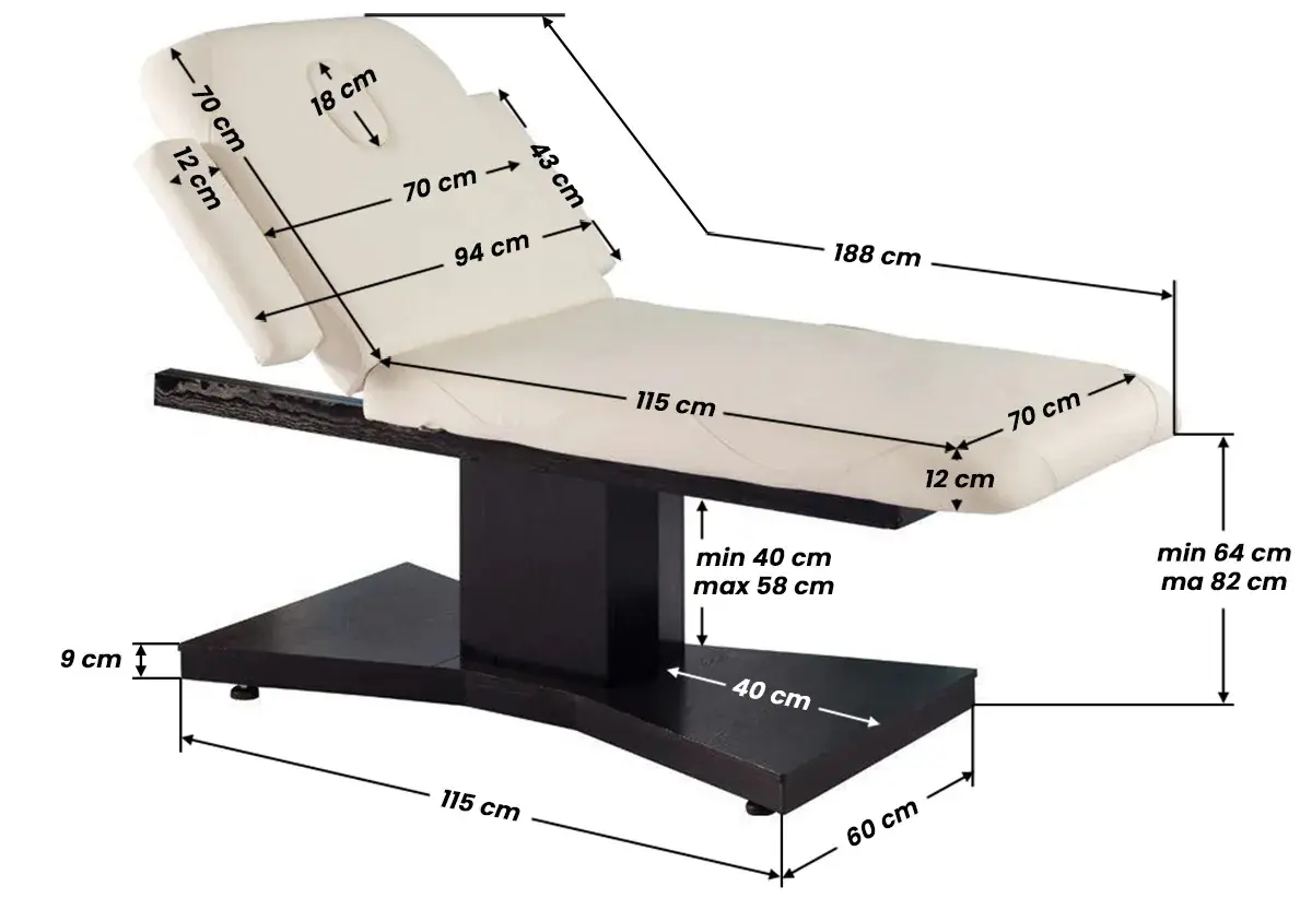 Массажный стол Azzurro 805 123999 (Wenge/Latte)
