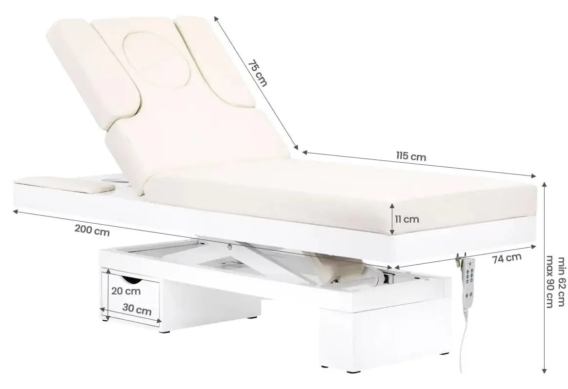 Массажный стол Azzurro 815B (Ecru)