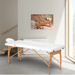 Masa pentru masaj Balance 2 Segment 155272 (White/Natural)