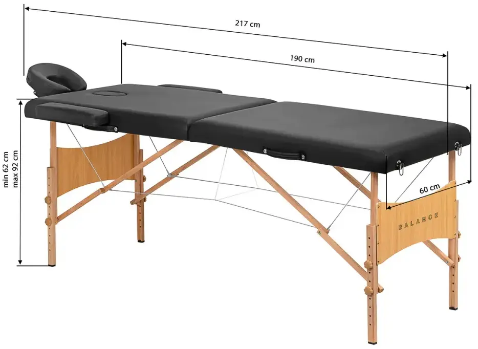 Массажный стол Balance 2 Segment 155273 (Black/Natural)