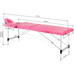 Masa pentru masaj Balance 2 Segment 155282 (Pink) Thumb