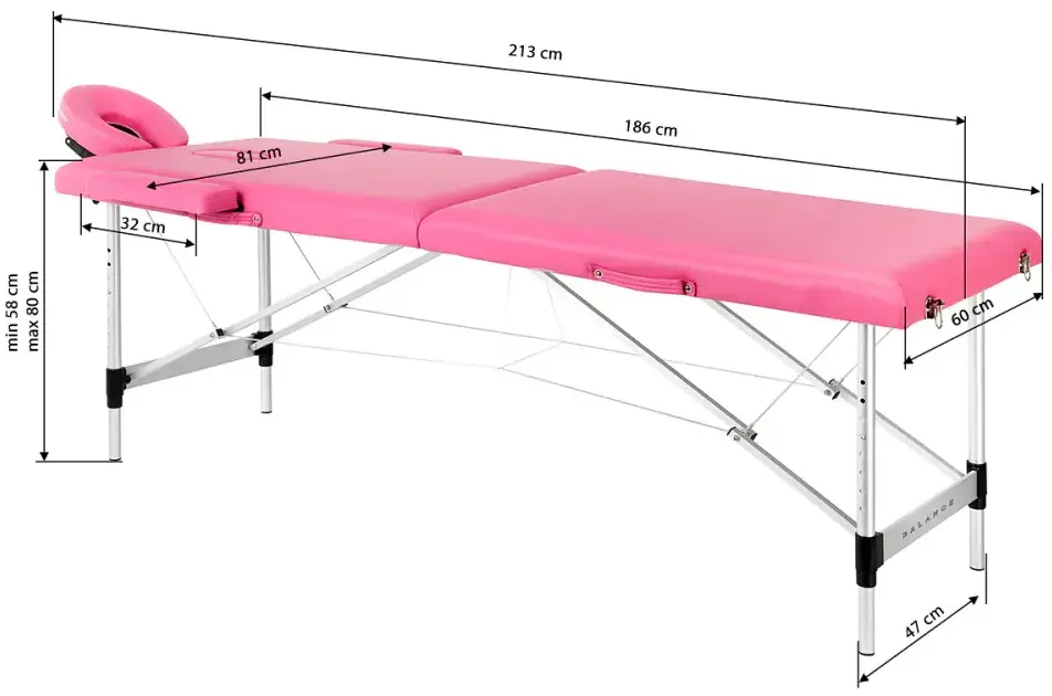Masa pentru masaj Balance 2 Segment 155282 (Pink)