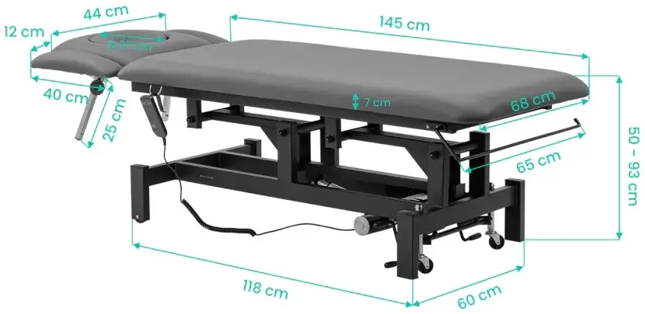 Массажный стол Balance Eso 4 155372 (Grey/Black) - 11