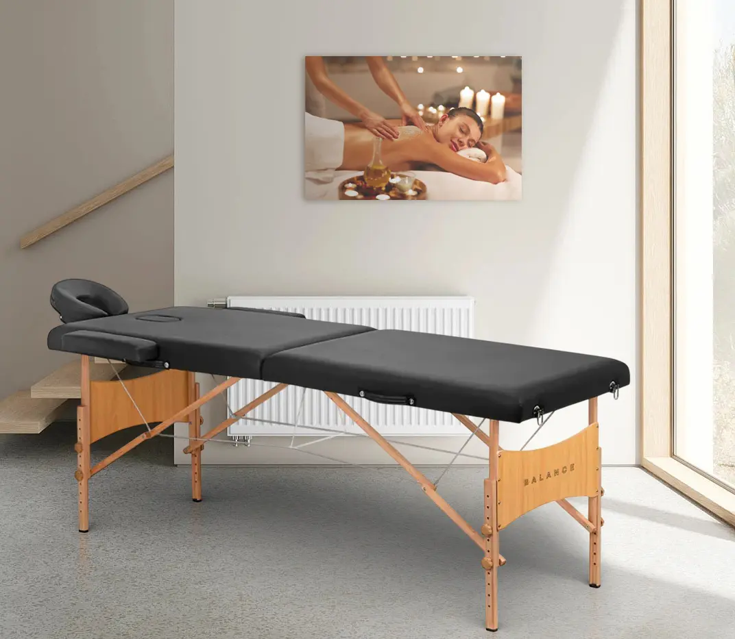 Массажный стол Balance Lux 2 Segment 155278 (Black/Natural)