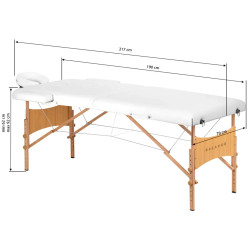 Массажный стол Balance Lux 2 Segment 155279 (White/Natural) Thumb