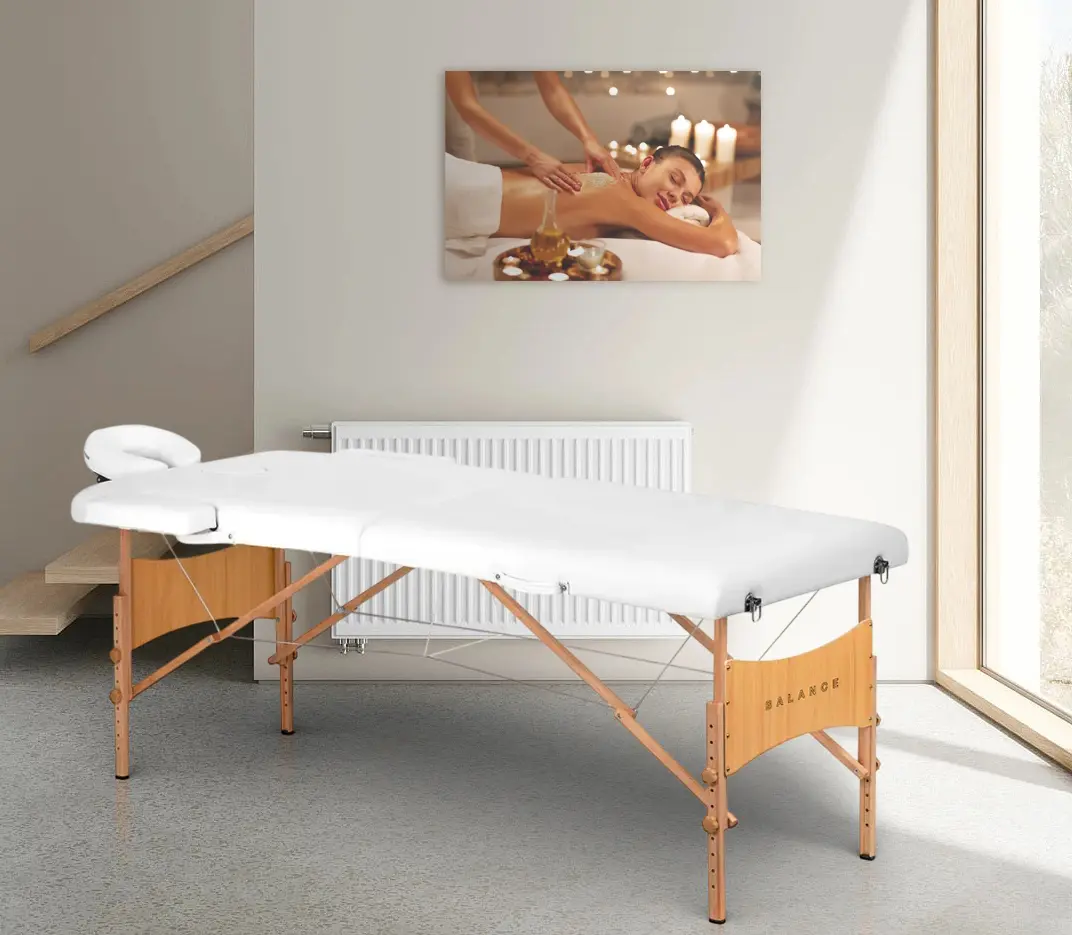 Массажный стол Balance Lux 2 Segment 155279 (White/Natural)