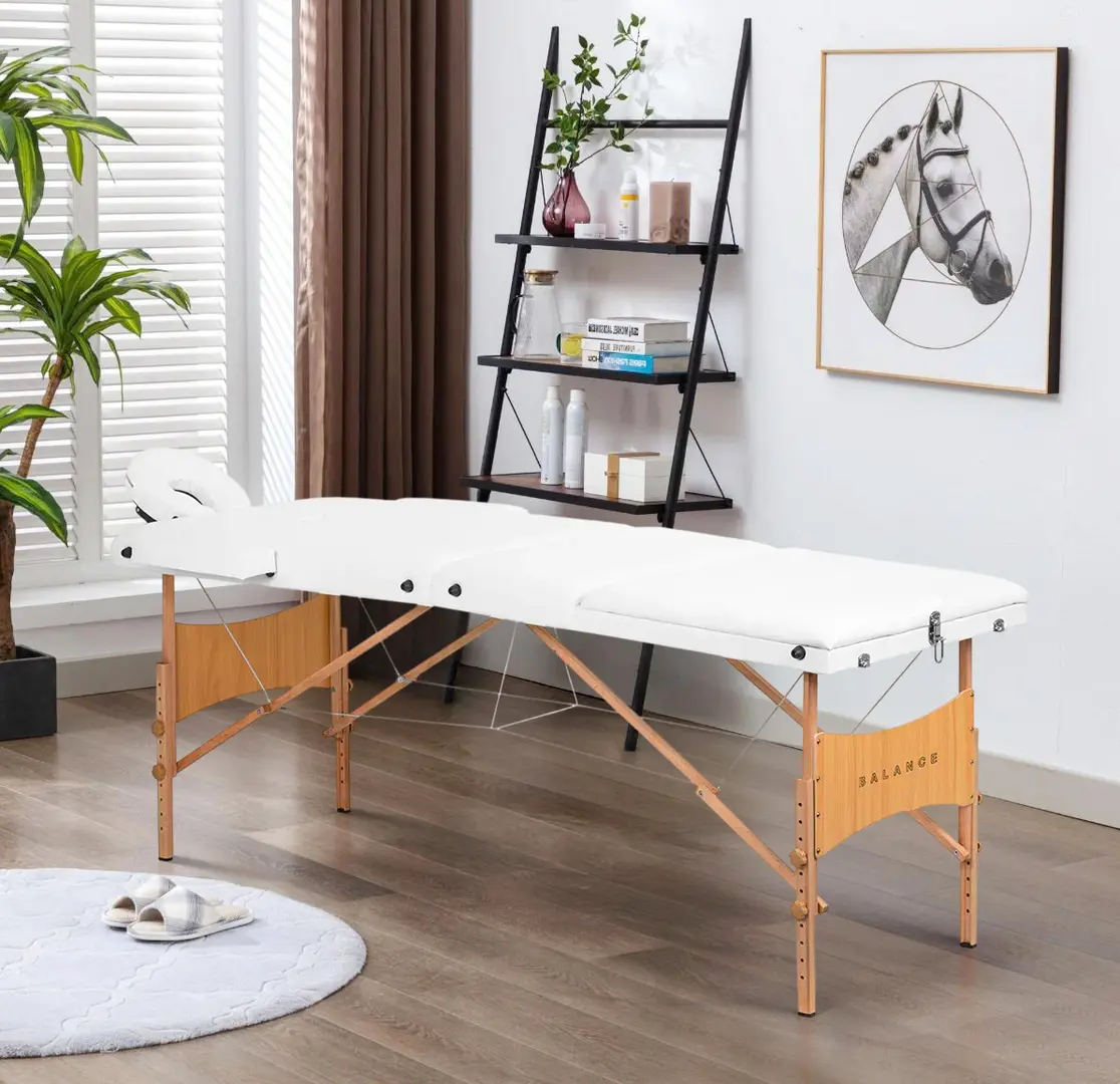 Masa pentru masaj Balance Lux 3 Segment 155281 (White/Natural)
