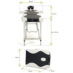 Masa pentru masaj Body-Fit 1038 (Black/White) Thumb