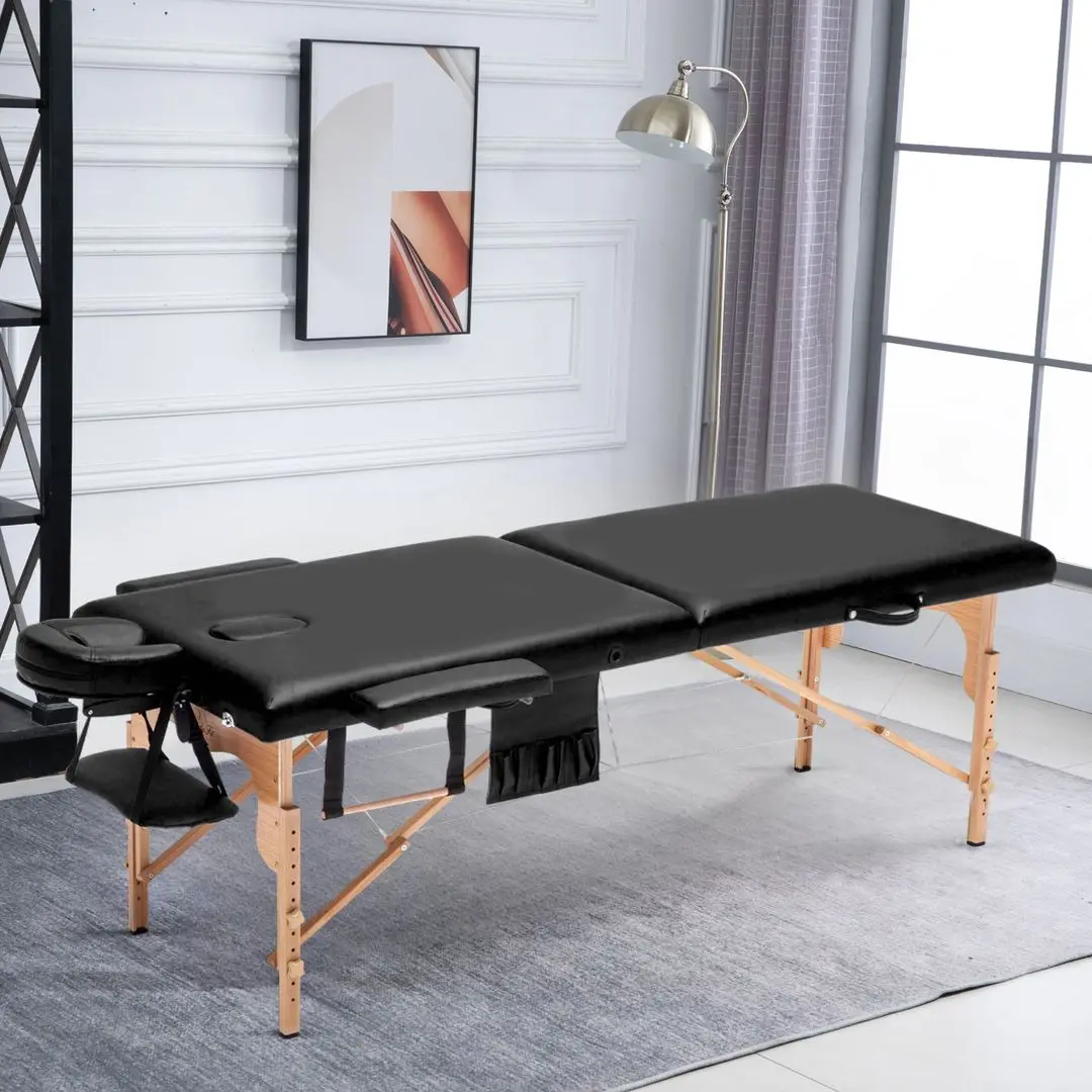 Массажный стол Body-Fit 4087 XXL (Wood/Black)