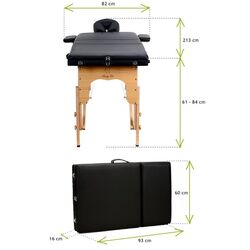 Masa pentru masaj Body-Fit 456 (Black) Thumb