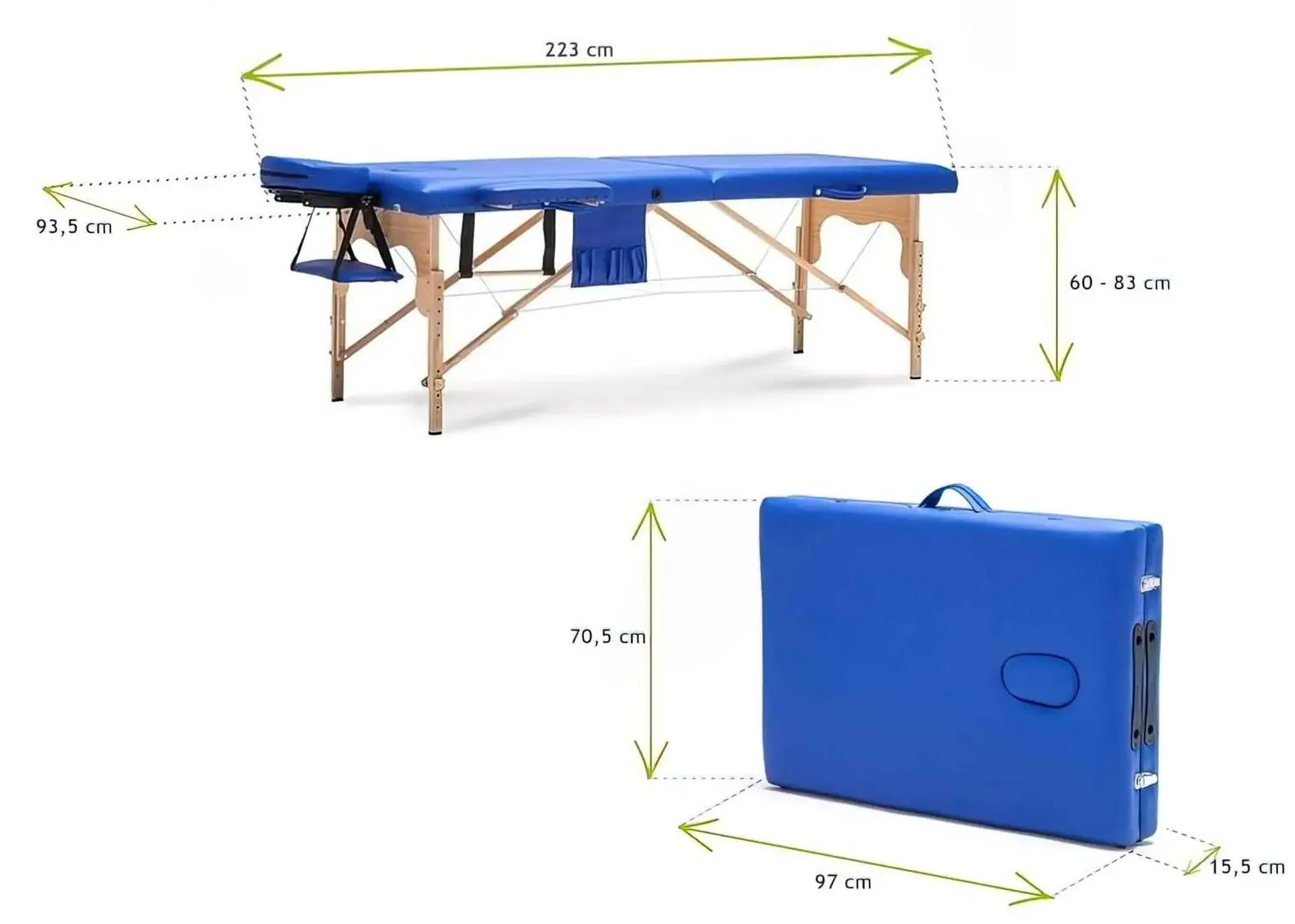 Masa pentru masaj Body-Fit 579 (Blue)