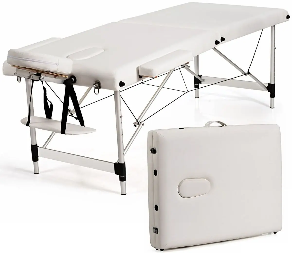Массажный стол Costway HB87019WH (White) - 2