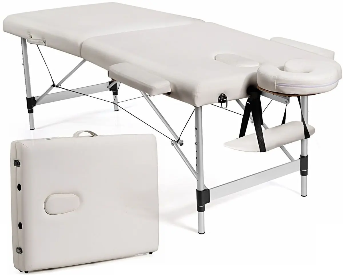 Массажный стол Costway HB87019WH (White) - 3