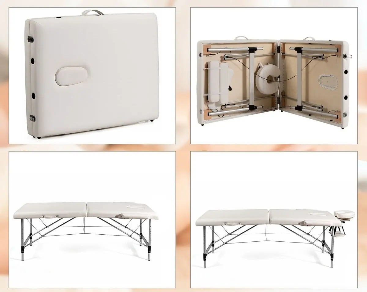 Массажный стол Costway HB87019WH (White) - 5