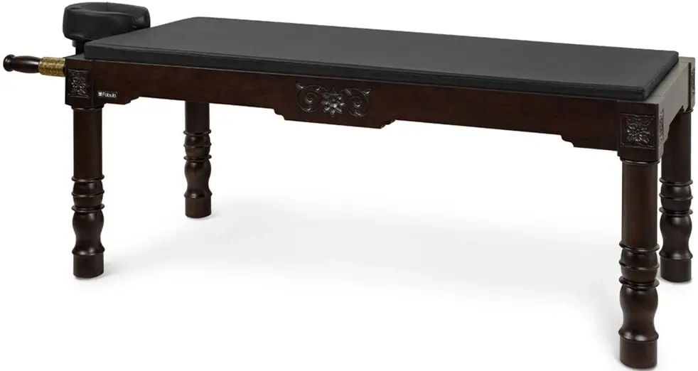 Массажный стол Fabulo Abhyanga (Black/Dark Walnut)