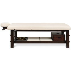 Masa pentru masaj Fabulo Shirodhara (Cream/Dark Walnut) Thumb