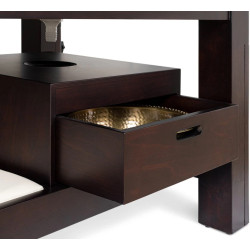 Masa pentru masaj Fabulo Shirodhara (Cream/Dark Walnut) Thumb