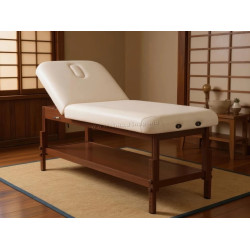 Массажный стол Fabulo Spa Lux V2 Dark Set 76cm (Cream/Brown)
